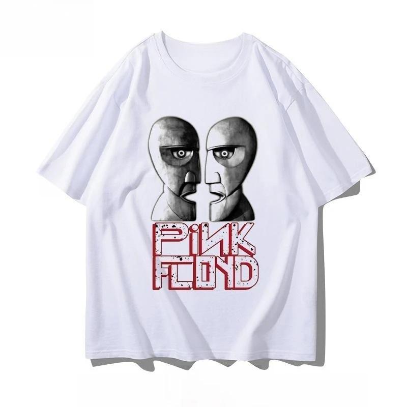 Pink Floyd - British Rock Band Pink Floyd Summer Pure Cotton Short-sleeved Men's and Women's Short Sleeves Plus Size Loose soft