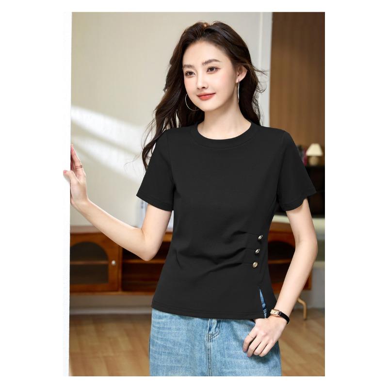 Summer Women's Hundred Slim Short Sleeve T-Shirt