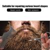 6pcs Beard Kit Shaving Knife Blade Beard Brush Scissors Storage Bag Modeling SetBeard Care Set