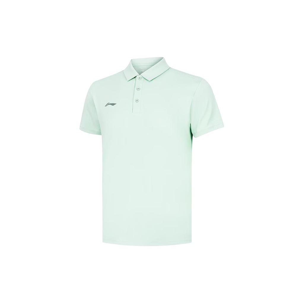 Li Ning Polo Shirt Men s Light Moss Blue APLU189-5 S