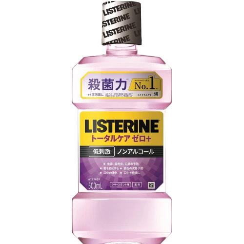 

LISTERINE Medicated Mouthwash, Total Care Zero Plus, Antibacterial, 500mL