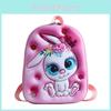 Lightweight Oxford Cloth Student Backpack For 3-4 Grade With Cute Cartoon Prints