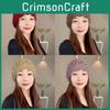 Vintage Wool Beanie Hat For Women Autumn Season Handwoven Knit Cap For Daily Use