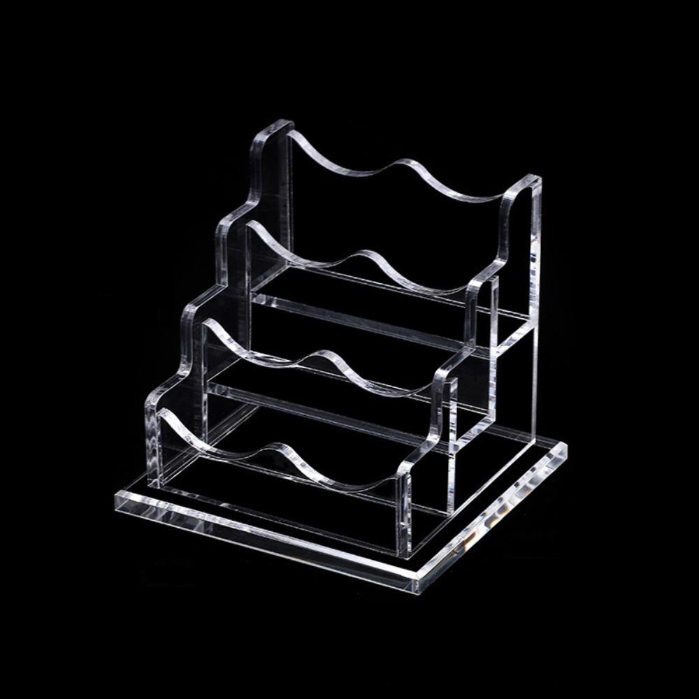 Acrylic Name Card Display Stand Transparent Desktop Display Holder  Office
