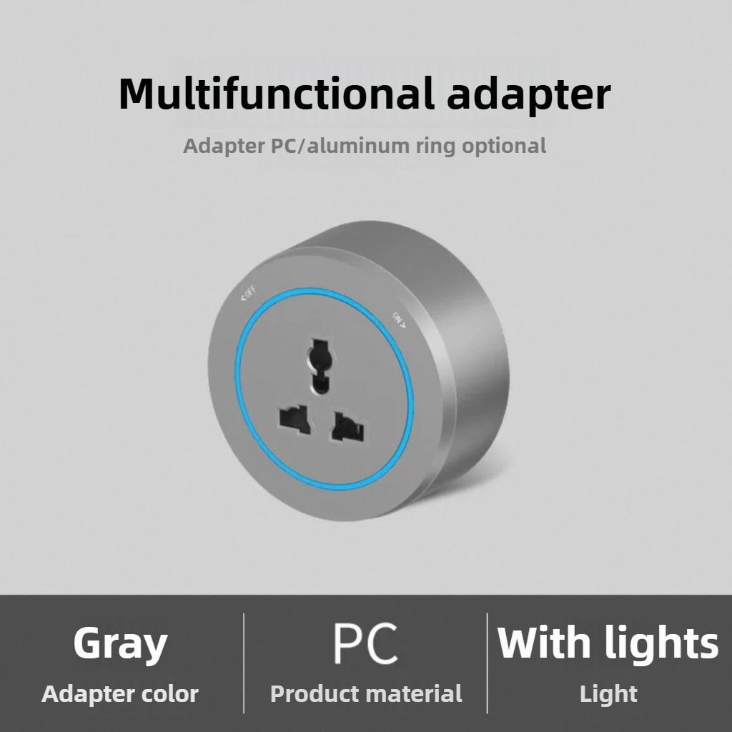New Wood Grain Power Track Socket Household Kitchen Appliance Power Rail Plug Adapter Standard Wall Mobile Rail Socket