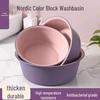 TikTok Hot Seller: Thickened Frosted Non-slip Plastic Washbasin for Laundry & Dorms