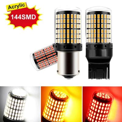 Szuper Fényes 144 SMD LED Autós Izzó 1156 1157 7440 12V 21W Irányjelző Lámpa
