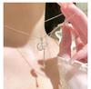 Women's S925 Sterling Silver Tassel Gourd Necklace with Chalcedony - Chinese Style Clavicle Chain