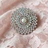 Delicate Round Shape Brooch for Women Men Fashion Rhinestone Brooches Pins Jewelry Accessories Party Gifts