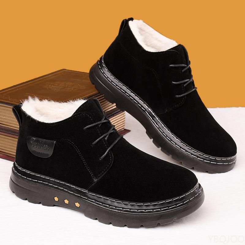 Móda Módní všestranné zimní nové pánské boty protiskluzové mrazuvzdorné silné ležérní pohodlné teplé bavlněné boty