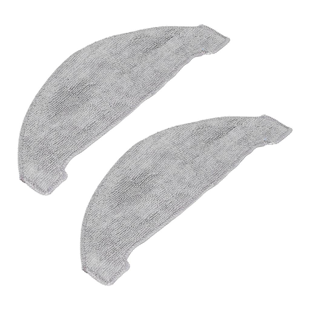 2PCS Mop Cleaning Pad Mopping Cleaning Cloth Replacement Fit for ROIDMI EVE Plus Robot Vacuum Cleaner