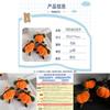Cute Fun British Vegetable Plush Headphone Pumpkin Creative Doll Keychain Accessory
