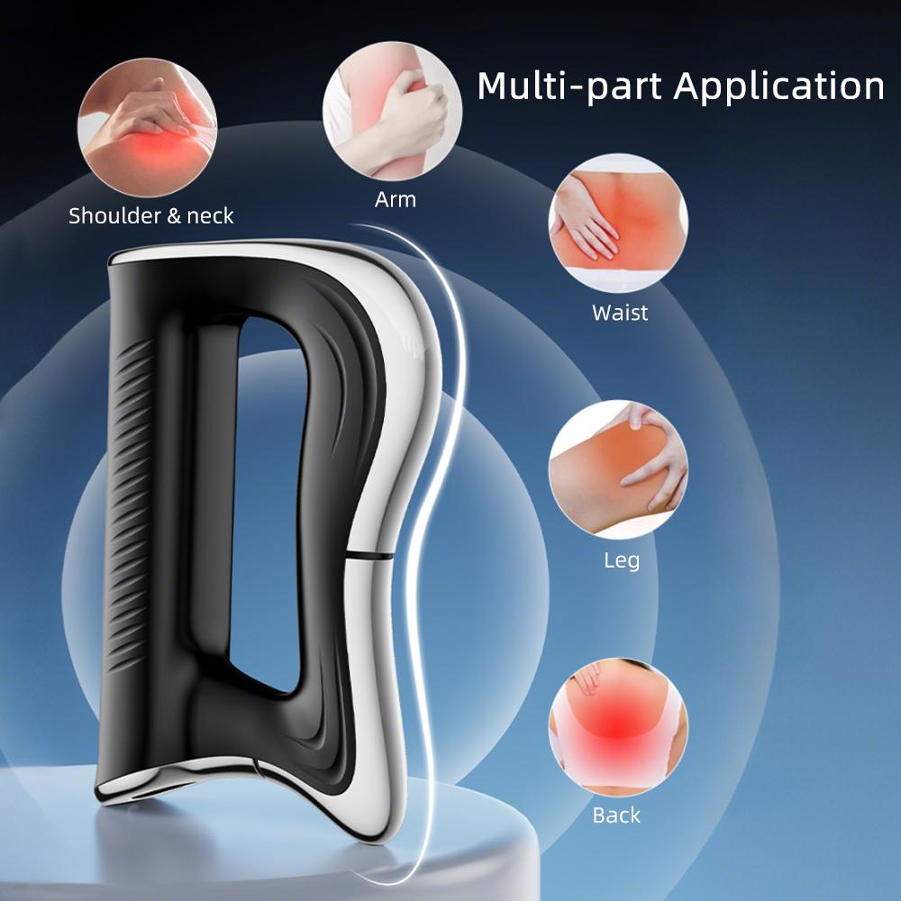 Electric Heating Fascia Knife Muscle Vibration Relaxation Massager Relieve Deep Tissue Massage Tense Muscles Massage Blade Tool