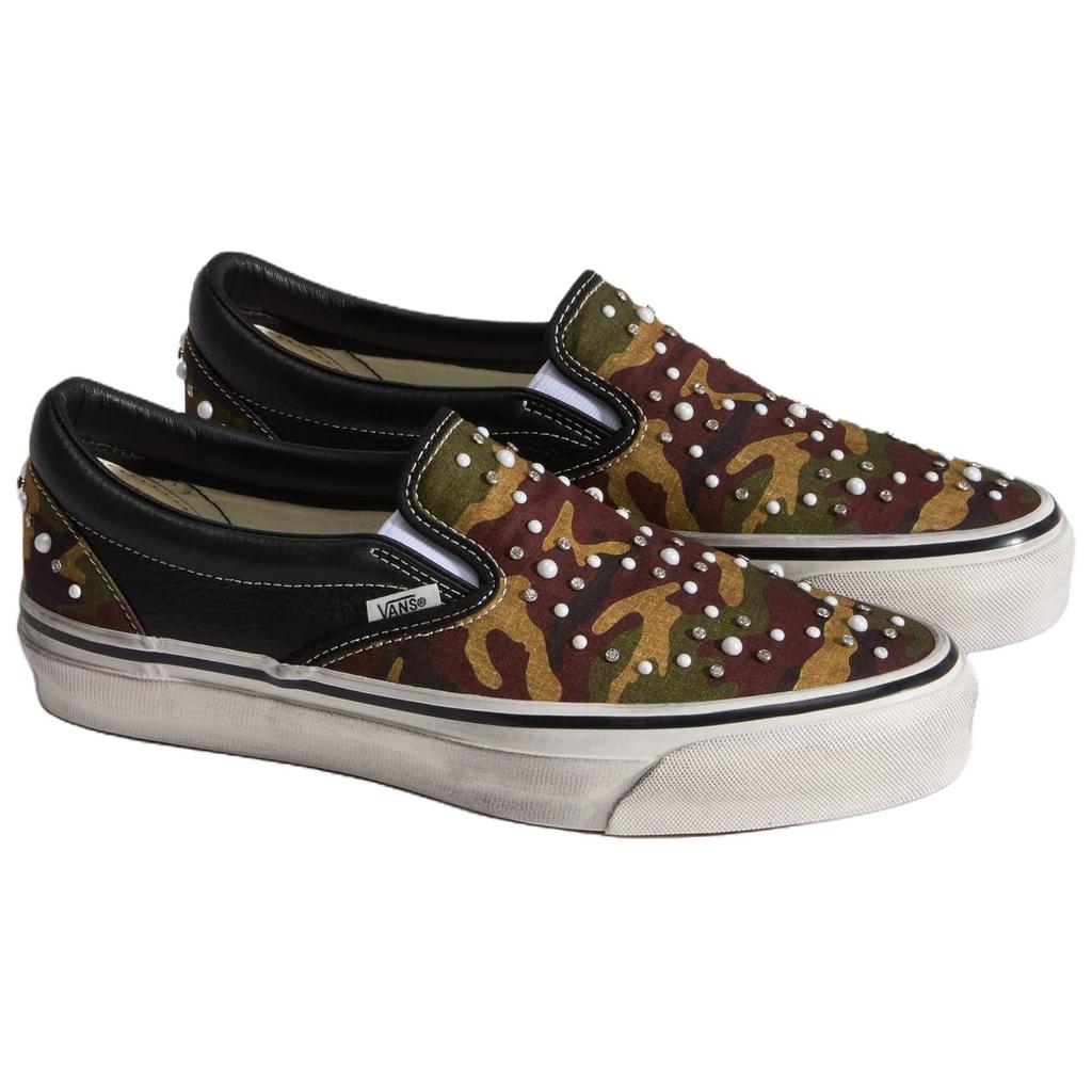 Vans Premium Classic Slip-On Pearlized 'Camo Black' Men's VN000D9PCAK
