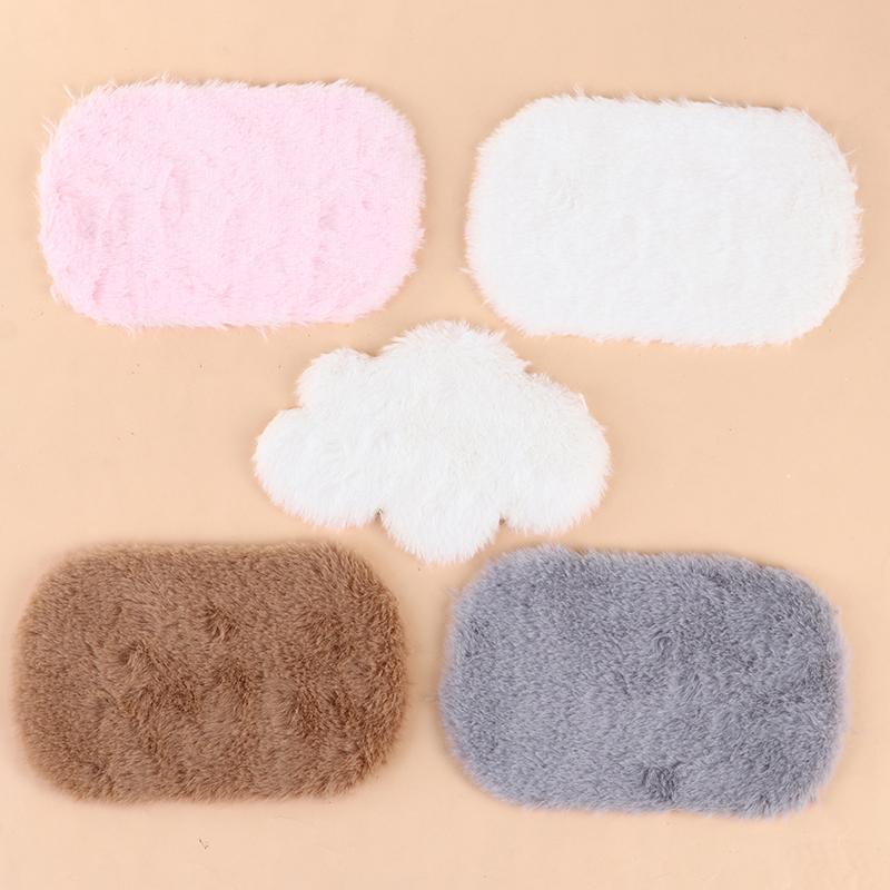 Dollhouse Miniature Plush Rug Carpet Mat Dolls House Living Room Furniture Decoration Accessories