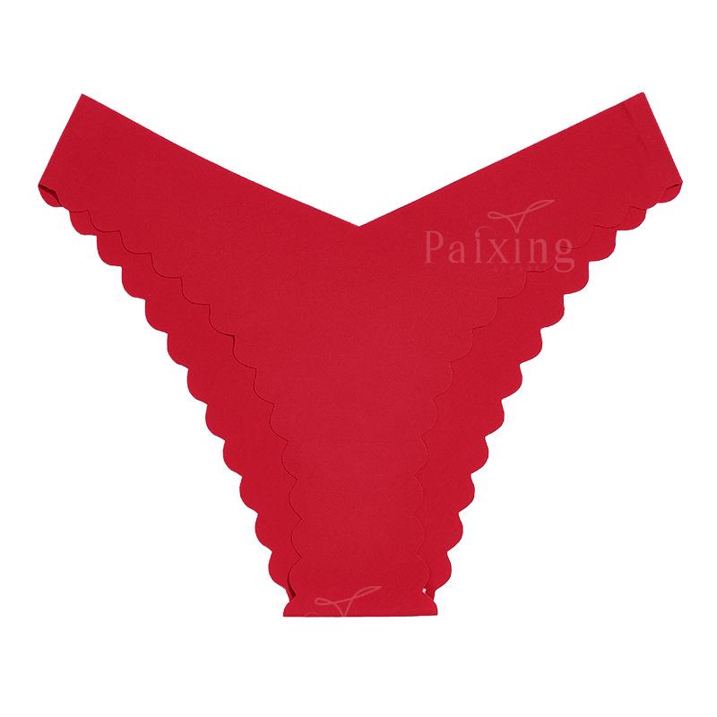 Air Mask Lightweight Ice Silk Seamless High-Elasticity Christmas Print Girls' Cool Triangle Panties