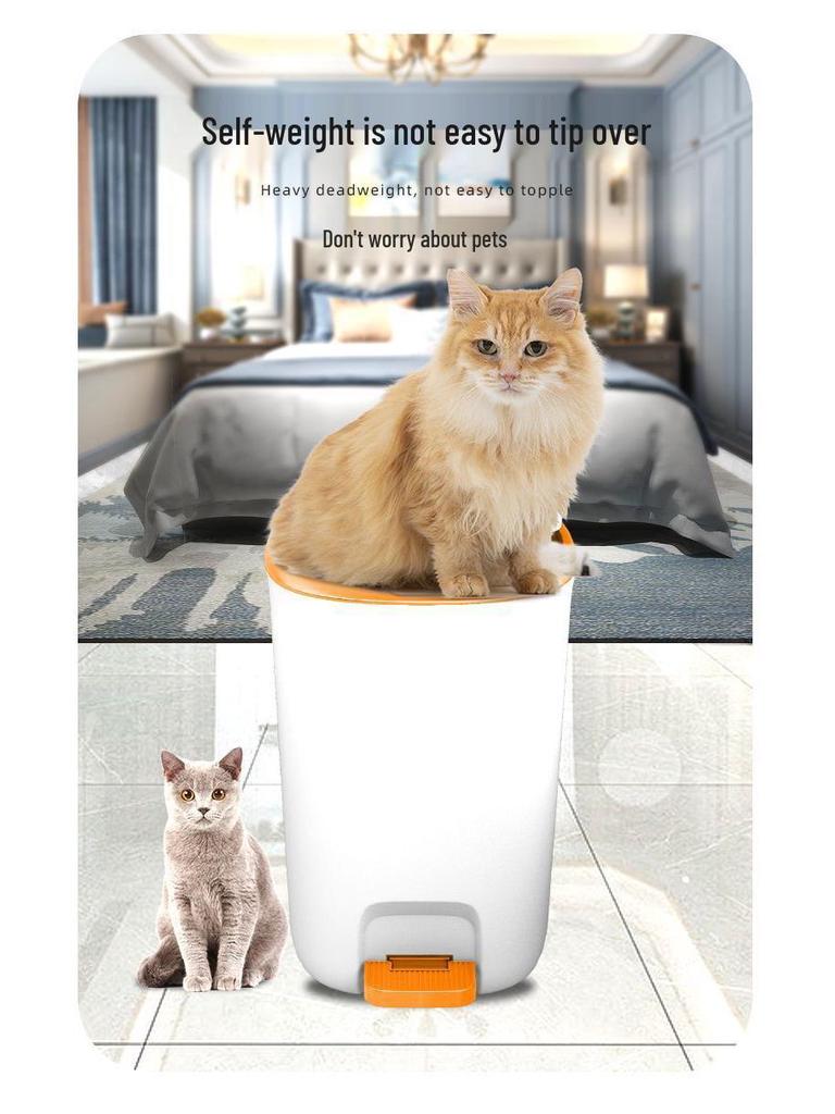 Extra-Large Odor-Proof Foot Pedal Trash Can 2025 - Perfect for Bathroom, Kitchen, Bedroom, or Living Room