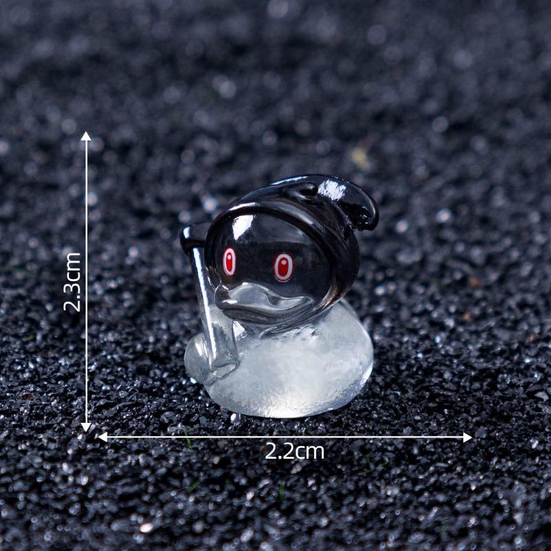 Devil Ghost Little Yellow Duck Figurine Decorative Hanging Accessories Micro-landscape Halloween Small Ornaments