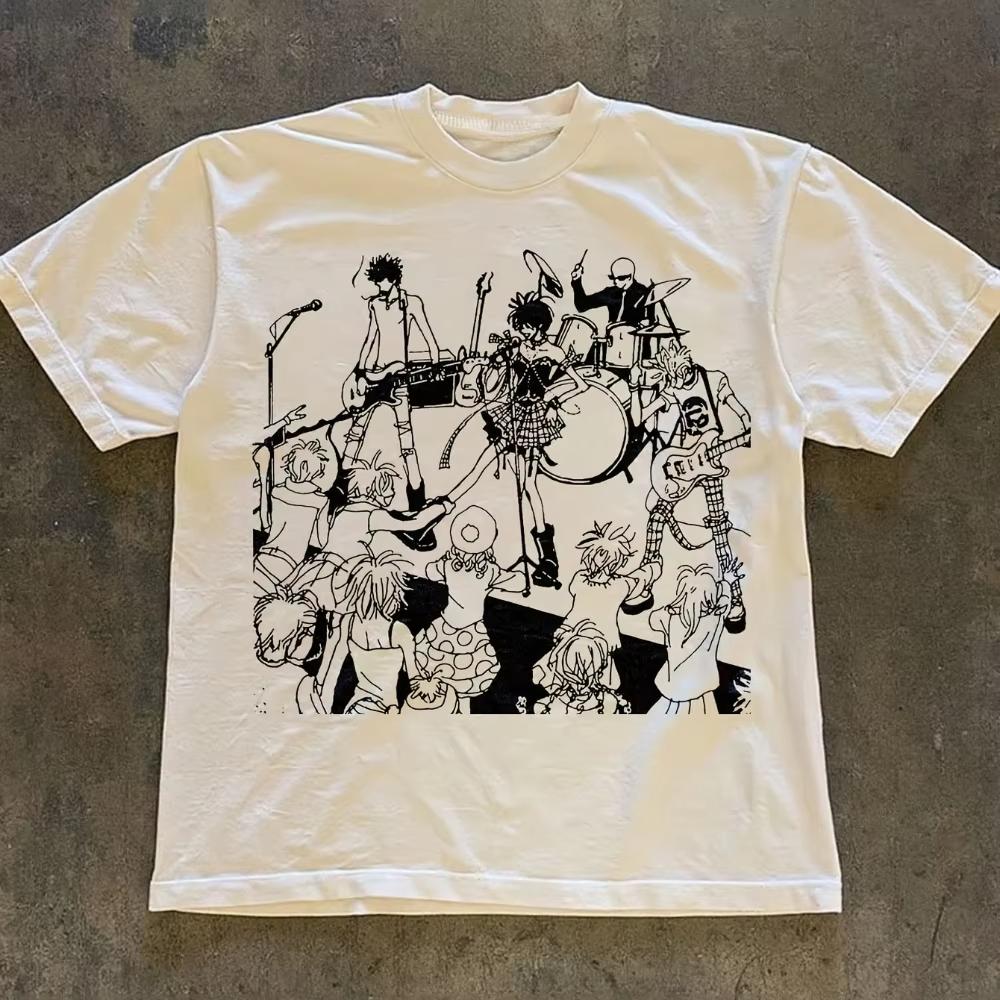 

Summer 2026 Live in The Moment Printed Tshirt High Quality Casual and Comfortable Breathable Mens Printed Crew Neck Tshirt M