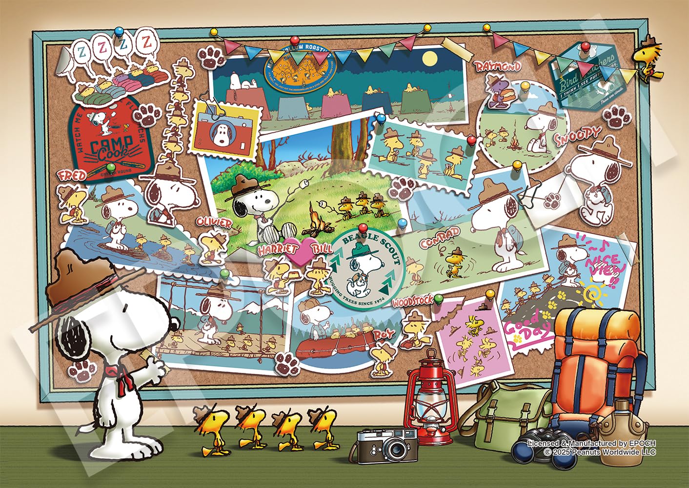 

Epoch 500 Super Small Piece Jigsaw Beagle Scouts x with and Score Ticket Puzzle, PEANUTS, Snoopy, (18.2 25.7 cm), 52-811, Glue, Spatula,