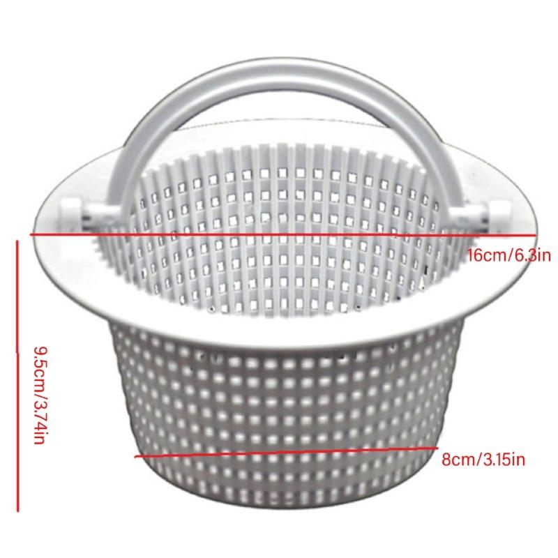 Swimming Pool Skimmer Basket Replacement for Haywards Spx1091c SP1091LX SP1091WM Pool Cleaning Supplies 16cm Plastic