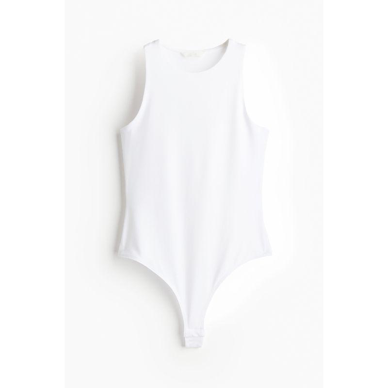 

Женские комбинезоны HM Летние Мягкие Минималистичные Домашняя одежда Повседневные Эластичные Клетчатые Дышащие Т-образные 1240676 White 155/80A