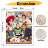 Disney Toy Story painting kit, handmade diy art painting home wall decoration, cute woody buzz jessie office cartoon mural set decor