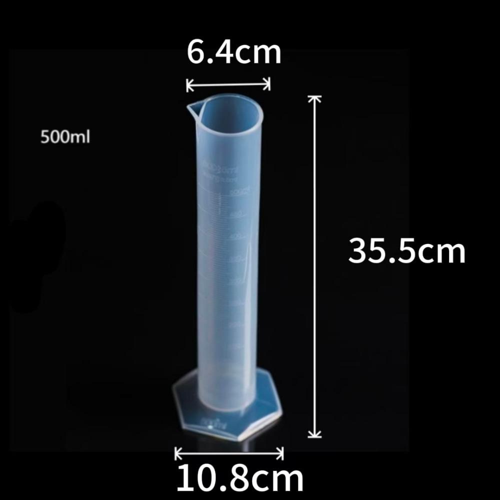 Transparents Graduated Cylinder Plastic Sturdy Measuring Cups Professional Trial Test Liquid Tube for Measurement Usage