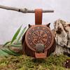 Medieval Viking Style Belt Pouch for Coins, Can Hold a Phone Vintage Waist Bag for Cosplay Accessories Embossed Woven Casual Bag