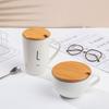 Reusable Wide Mouth Can Kitchen Organization Bamboo Wood Lid With Spoon Hole Wooden Lids Seasoning Bottle Caps Mug Cover