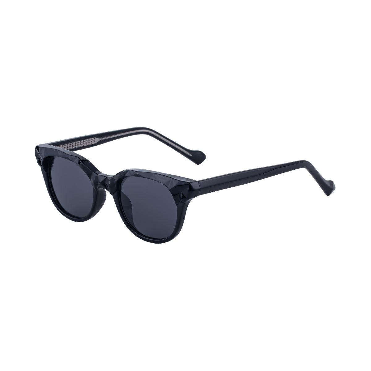 KAJILA Европейские солнцезащитные очки «Кошачий глаз» 2026: Женские модные солнцезащитные очки из ацетата с инкрустированным дизайном-булавкой