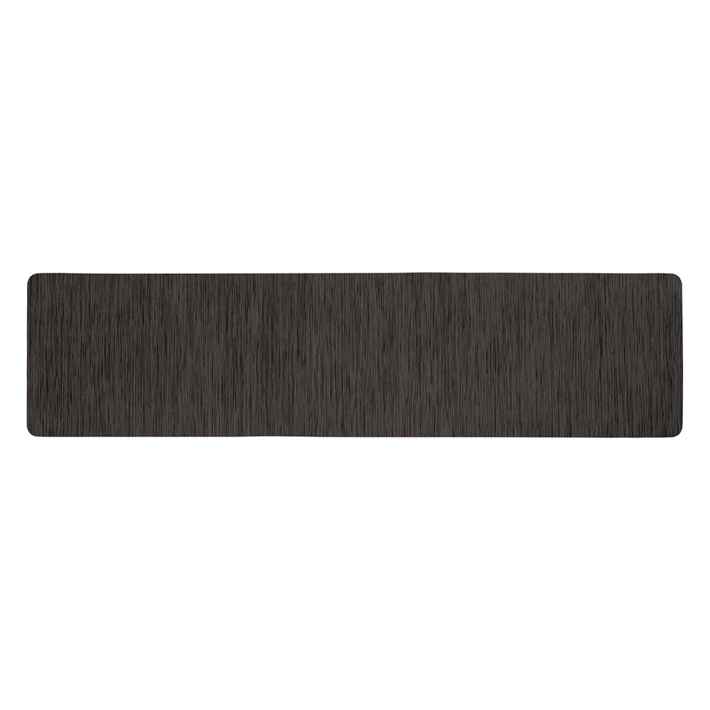Bestco Kitchen Wipeable PVC Classic 45 x 180 Mat, Textile-Look, Black, cm, Water-Repellent, Antibacterial, ND-6295