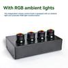 ABUO-4 Channel Low Noise Stereo Audio Amplifier Professional Headphone Amplifier For Sound Mixer PC Guitar