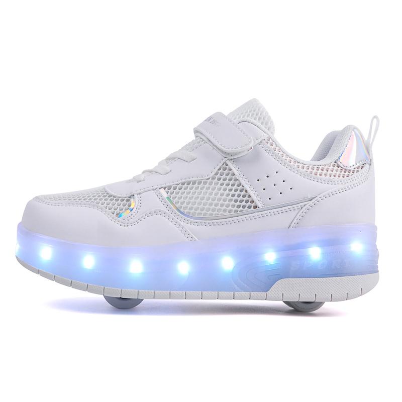 Summer Kid's Luminous Sneaker Rubbing Shoes Children's Shoes Charging Lamp Shoes Kids Glowing Sneakers