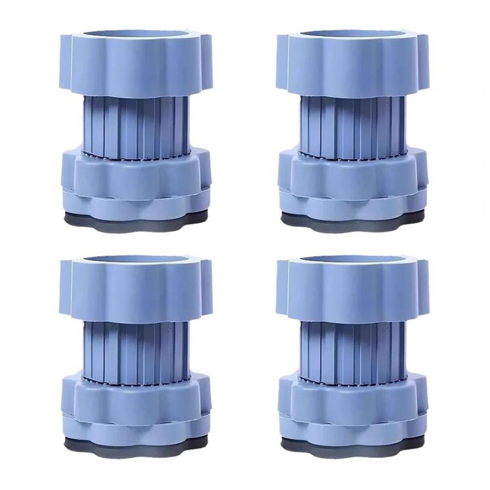4Pcs Washing Machine Mat Universal Heightening Pads Easy Installation Anti-Vibration Shock Absorbing Washer Dryer Foot Pads