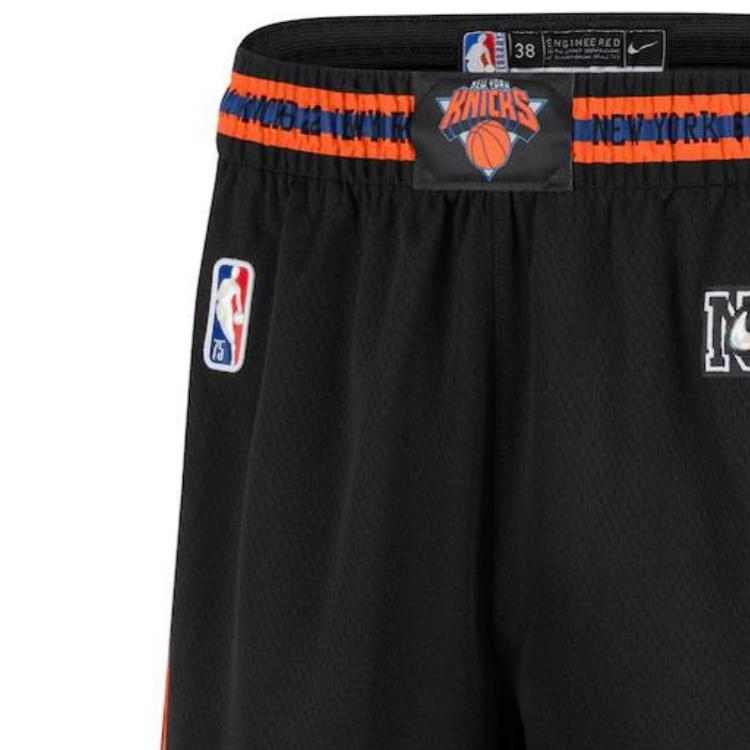 Nike NBA New York Knicks City Edition 2021-2022 Dri-FIT Swingman Shorts Black Men Streetwear DB4144-010