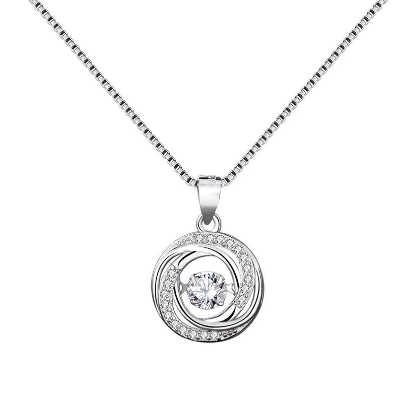 Dynamic Beating Heart Pendant Necklace - Korean Fashion Clavicle Chain for Women