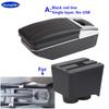 For Volkswagen Polo Armrest Box For VW Polo 9N 3 Mk4 Car Armrest Box 2002-2009 Interior Retrofit Storage Box Car Accessories