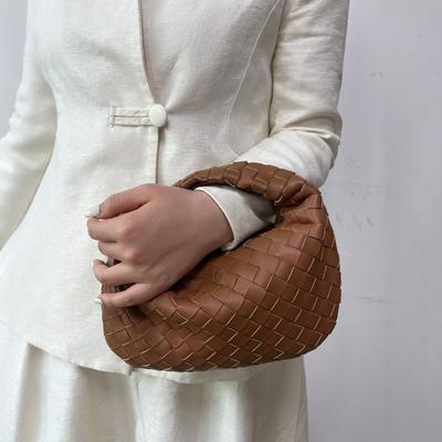 Trend Dumpling Women's Bag Versatile Shoulder Bag Temperament Handbag Personalized Croissant Handwoven