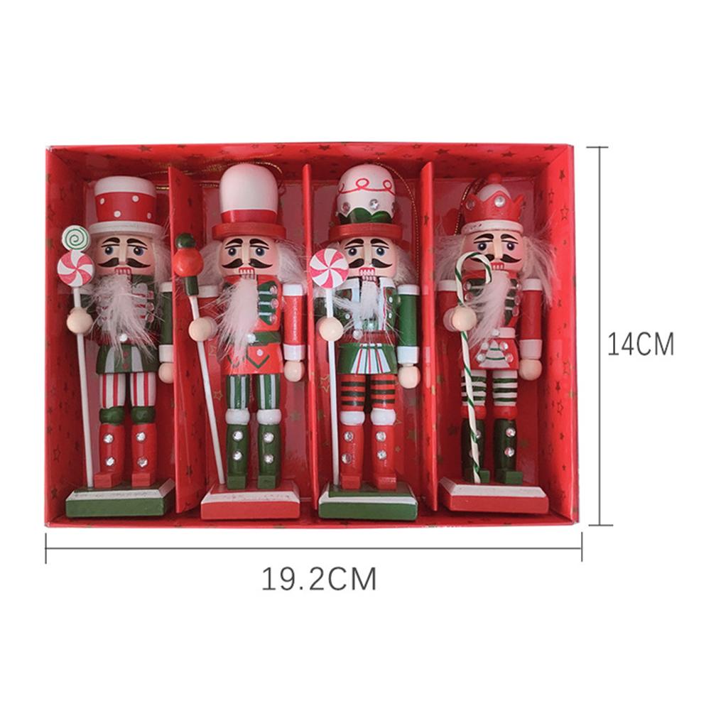

Beautifully Crafted 12CM Wooden Nutcracker Ornaments for Festive Use B