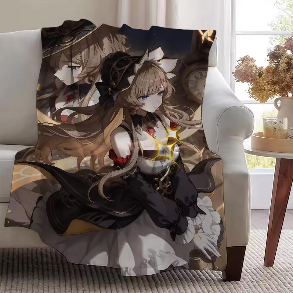 Blanket Throw Genshin Impact Sandrone Super Cosy Plush Living Room Sofa Couch Childish Birthday Gifts