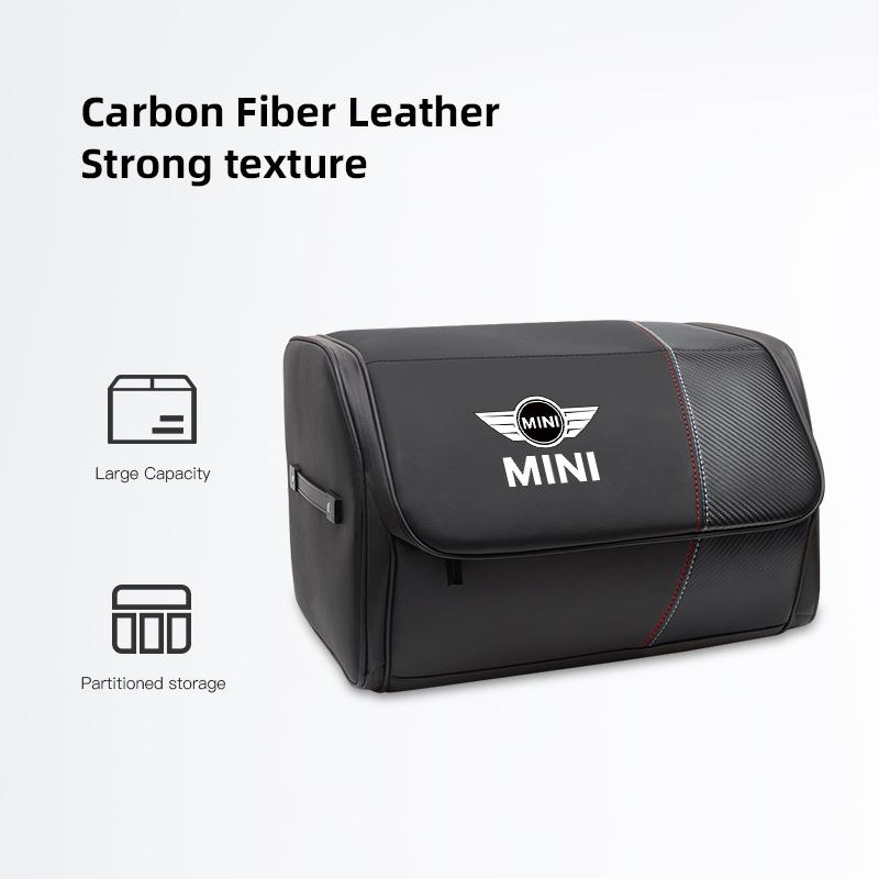 

Car High-capacity Leather Storage Bag Car Trunk Organizing Box For BMW Mini Works Cooper F54 F55 F56 F57 F60 R50 R52 R53 R55 R56