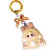 Bow Flocked New Three-year-old Baby Cartoon Keychain DIY Jewelry Three-dimensional Doll Schoolbag Hanging