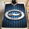 1pz Coperta in Flanella con Fantasia Brighton & Hove Albion Adatta a Tutte le Stagioni per Arredamento Casa Calore e Comfort Regali Regalo Festivo