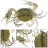 2 pcs Silicone Soft Fishing Lures Artificial Bait Crab with Sharp Hooks Fish Tackle Accessories1#