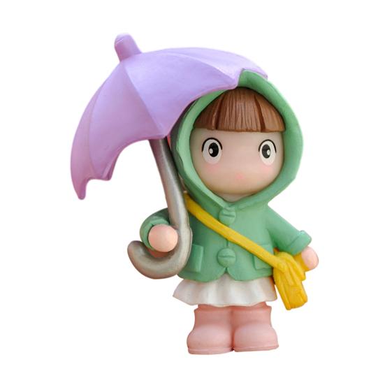 

Милый зонтик для девочек, модель микропейзажа, милый зонтик, плащ для девочек, орнамент, домашний декор, садоводство зелёный