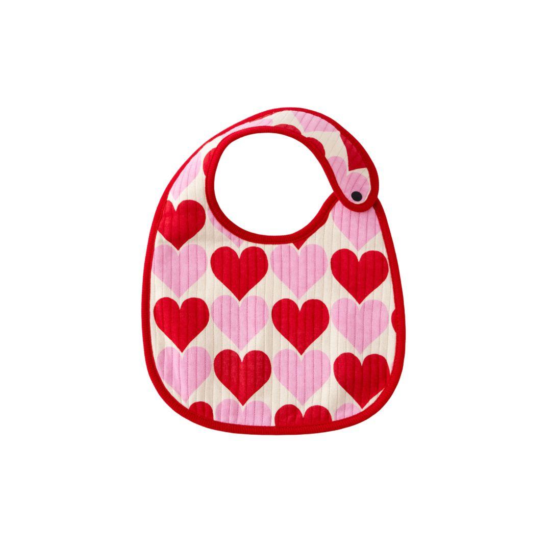 Echond Heart Bib – Pink