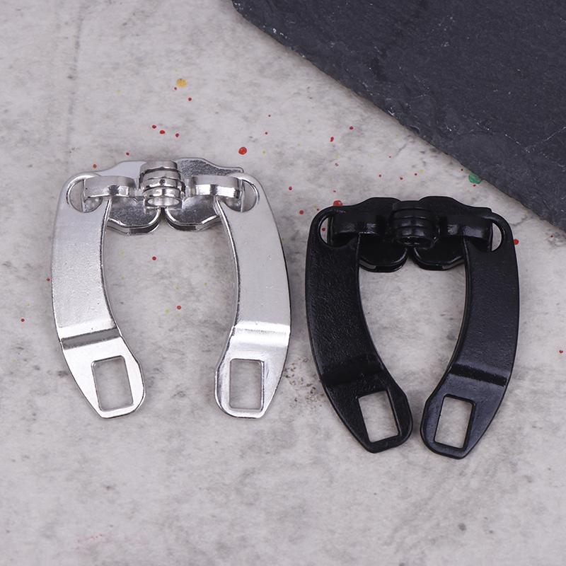 5 par 8# główka zamka z otworem na kłódkę do ubrań DIY, walizki, plecaka, ściągacz do zamka, zestaw naprawczy, materiał do szycia DIY