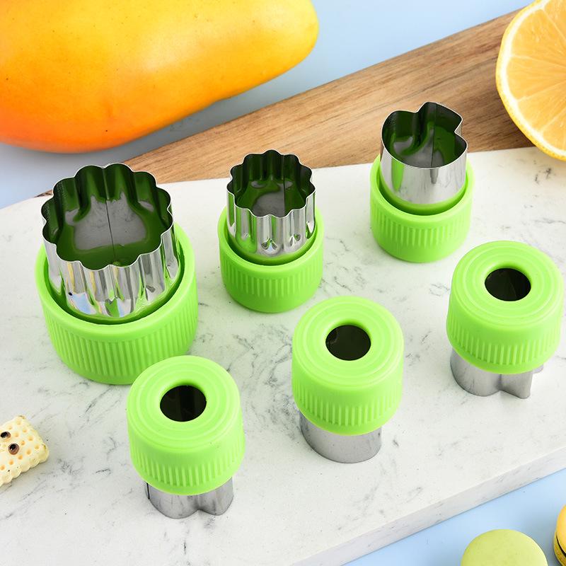 Stainless Steel Bow Tie Pasta, Wonton, and Dumpling Mold with Cartoon Fruit Shapes for Baby Food Supplement.