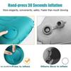 Ultralight Inflatable Pillow Flocking Neck Ergonomic PVC for Office Nap Outdoor Camping Travel Backpacking